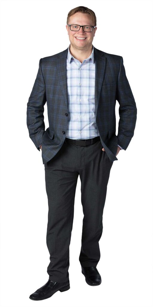 Tom Johnson standing