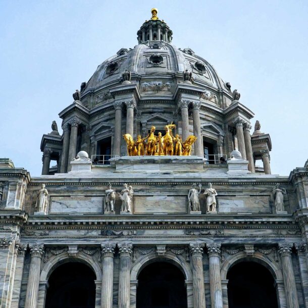 Outside of Minnesota State Capital rotunda.