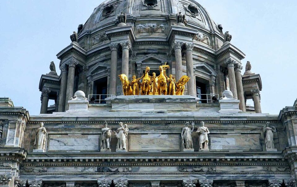 Outside of Minnesota State Capital rotunda.