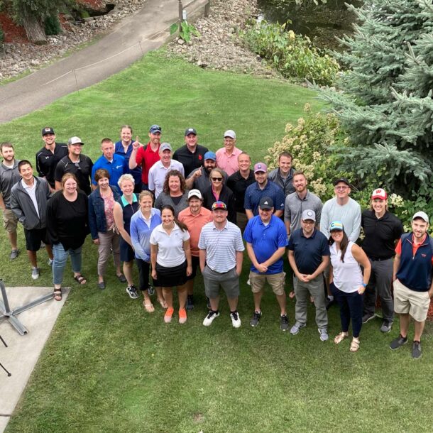 A group of Mahoney employees.