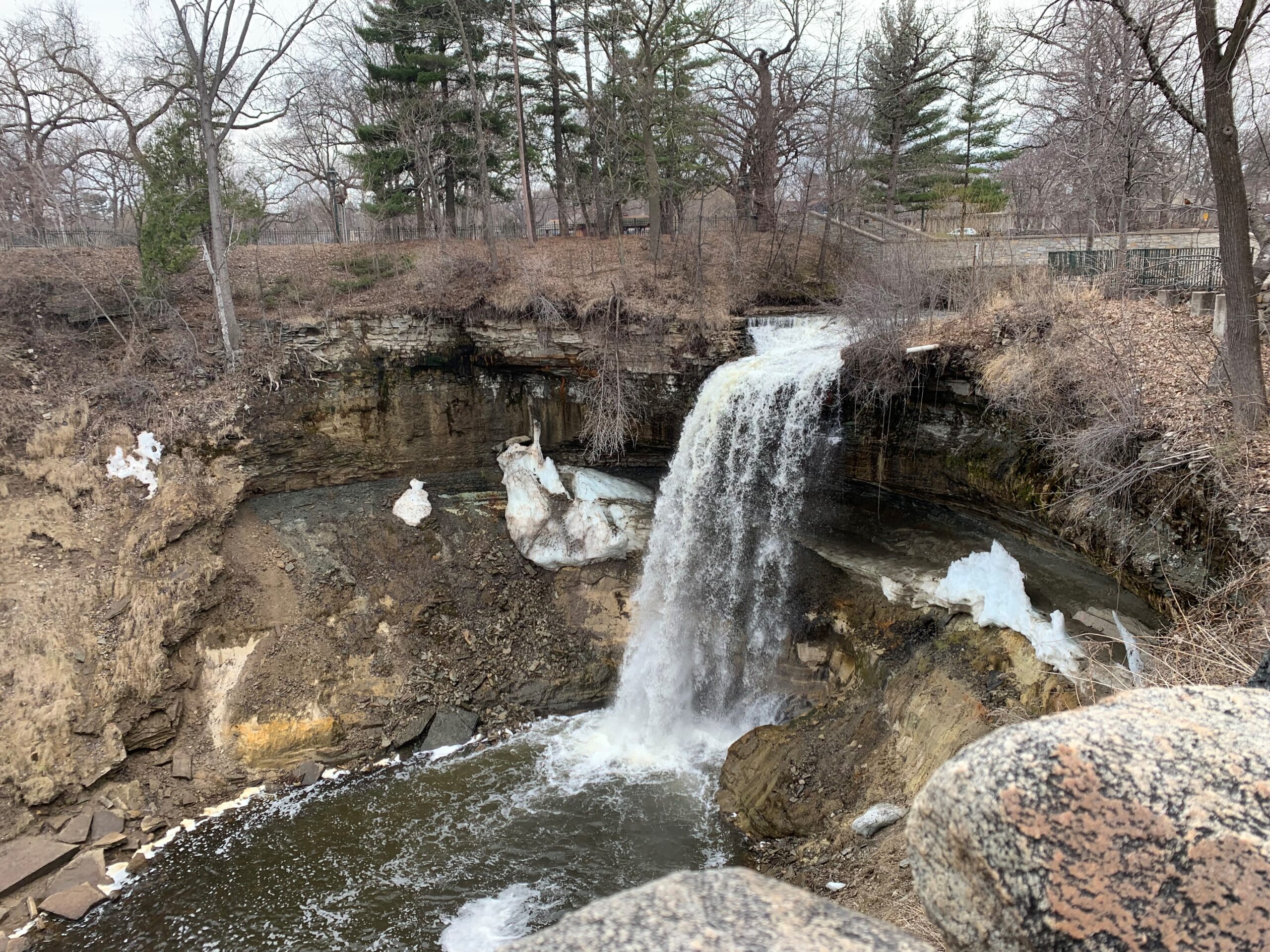 Close up of Minnehaha Falls, Minneapolis