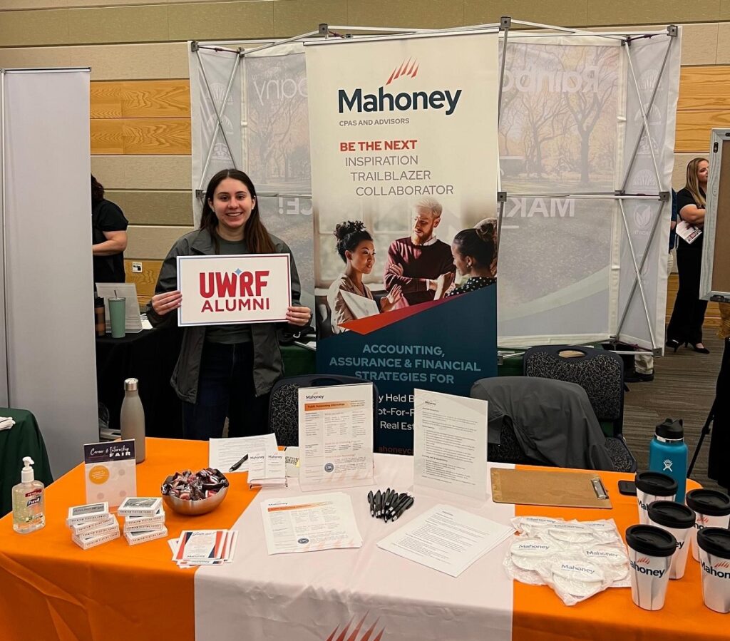 University of Wisconsin River Falls Career Fair - Veronica attended a career fair at her alma mater